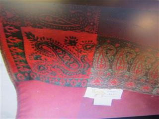 Vintage AboElela AB -Egypt  tapestry/tablecloth/throw burgundy